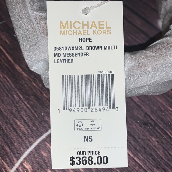 🌺 MICHAEL KORS 🌺 HOPE BROWN MEDIUM MESSENGER - Picture 3 of 8